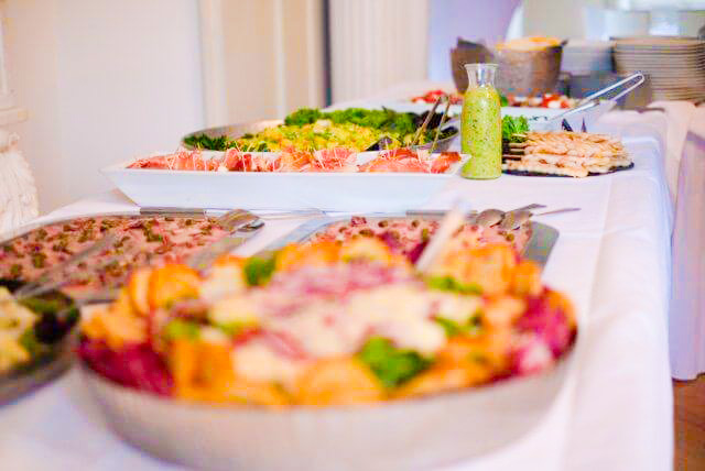 Bild des Buffets auf dem Sponsoren BBQ 2019